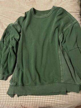 aerie forest Green Pullover Sweatshirt